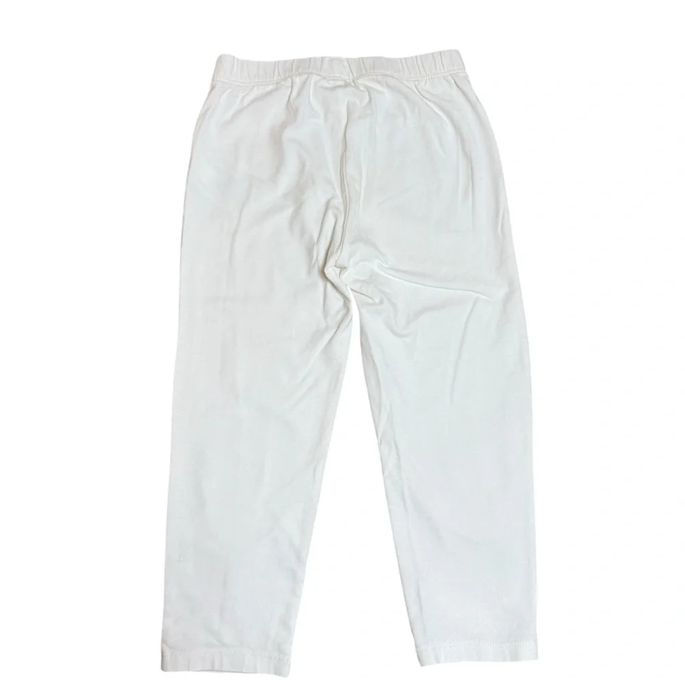 GAP Kids White Leggings Elastic Waist Size 6-7 Cotton Stretch
